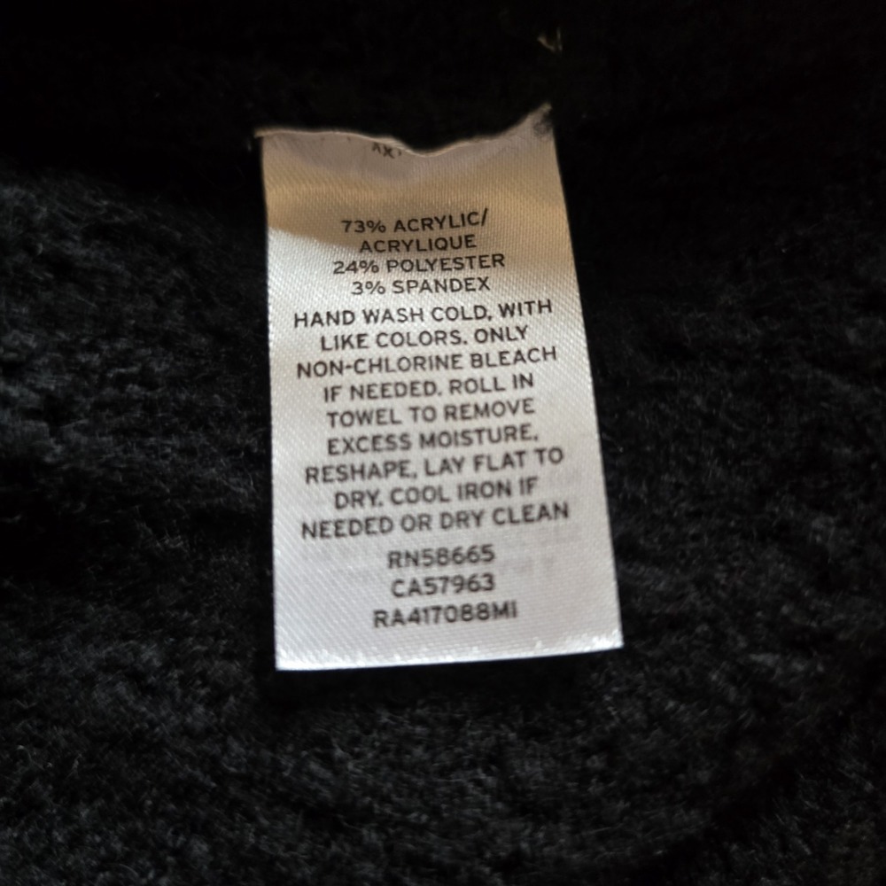 NWT Rachel Purcell Black Duster Sweater Size Small - Picture 6 of 6